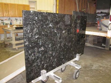 Volga Blue Granite, Blue Granite, Remodeling Projects, Quartz Countertops, Granite Countertops, Standing Desk, Countertops, Desk, Furniture