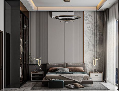 Vibe Bathroom, Color Combinations Home, 3dmax Vray, Earthy Vibes, Modern Bed Set, Desain Pantry, Bedroom Wall Designs, Modern Bedroom Interior, Stunning Interior Design