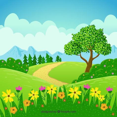 Border Clipart, Spring Images, Gouache Illustrations, Green Background Video, Art Basics, Spring Landscape, Cartoon Background, Pop Up Book, Clip Art Borders