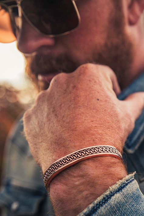 Mens leather bracelet