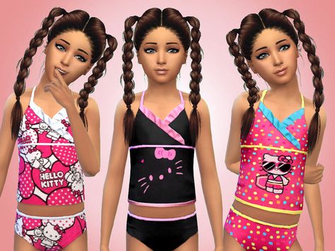 The Sims Resource - Hello Kitty Swimsuits Sims 4 Cc Swimsuit Kids, Sims 4 Cc Child Swimsuit, Sims 4 Cc Clothes Outfits, Sims 4 Child Swimwear, Sims4 Cc Hello Kitty, Sims 4 Cc Swimwear Kids, Sims 4 Cc Girls Clothes Children, Sims Hello Kitty Cc, Sims 4 Hello Kitty Cc Clothes