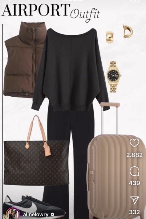 Casual Airport Outfit, Casual Travel Outfit, Chic Travel Outfit, Comfy Airport Outfit, Comfortable Travel Outfit, Airport Travel Outfits, Comfy Travel Outfit, Airplane Outfits, Comfy Travel