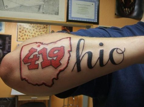 Ohio Tattoo Ideas, Ohio State Tattoos, Ohio Tattoo, Mansfield Ohio, Awesome Tattoo, Famous Tattoos, Egyptian Tattoo, About Tattoo, Toledo Ohio