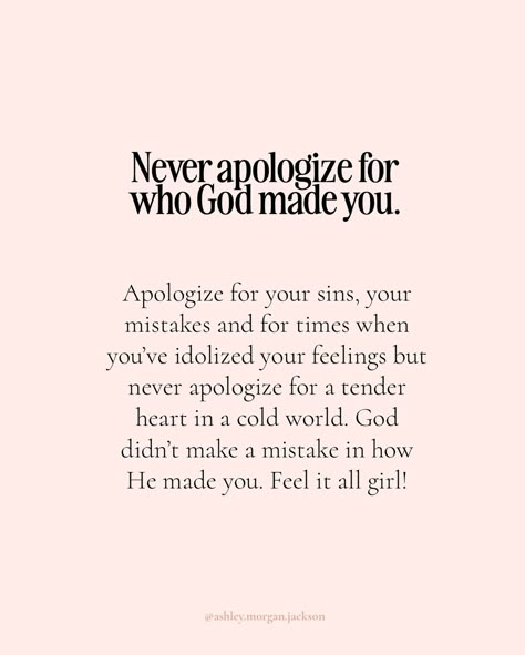 To my fellow sensitive souls, God knew what He was doing when He made you. Keep giving your sensitivity back to Him. “My sacrifice, O God, is a broken spirit; a broken and contrite heart you, God, will not despise.” Psalm 51:7 Save + Share♥️ #sensitivesoul #christian #christianity #christianquotes #christianauthor #christianliving #christianity #Jesus #holyspirit Spiritual Gifts Quotes, Christian Self Love Quotes, Not A Perfect Christian Quote, God Is Not Asking You To Figure It Out, Contrite Heart, Sometimes God Breaks Your Heart To Save, Jesus Help Me, Sometimes God Doesn't Change Your Situation, Spiritual Glow Up Christian