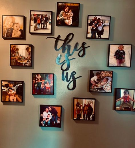 This is Us Metal Indoor Sign Comes in ANY Color Free Shipping Picture Frames Not Included - Etsy Family Photos Wall Decor, Family Pictures On Wall, Picture Gallery Wall, Family Photo Wall, Photo Wall Decor, Family Wall Decor, Bedroom Decor For Couples, Future Apartment Decor, Wall Decor Ideas