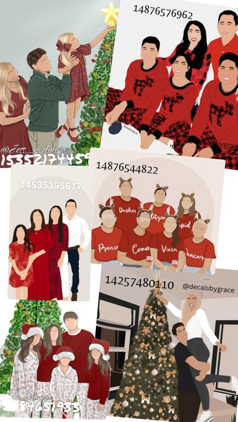 They do work and they can be used for bloxburg or berry avenue Christmas Photo Codes Bloxburg, Christmas Decor Codes Berry Ave, Berry Avenue Pic Codes Family, Bloxburg Decals Family Picture, Bloxburg Decals Codes Family Christmas, Family Pic Codes Berry Ave, Barry Avenue Picture Codes Christmas, Family Pictures Codes Bloxburg, Barry Avenue Codes Outfit Christmas