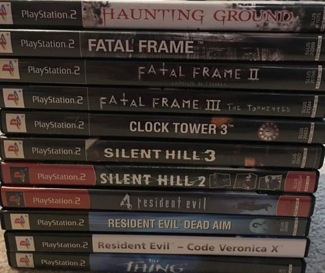 Resident Evil Playstation, Requiem For A Dream, My Candy Love, Fatal Frame, Horror Video Games, Ps2 Games, Retro Horror, Silent Hill, Old Games