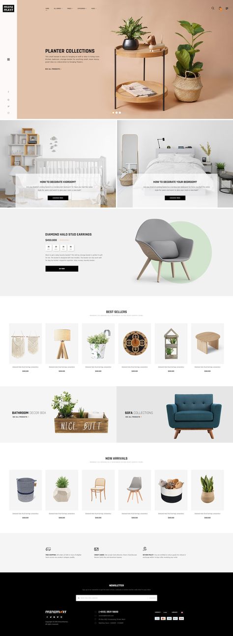 Best Minimalist Shopify With Beautiful eCommerce Designs Design De Configuration, Editorial Design Magazine, Minimal Furniture, Furniture Website, Ecommerce Web Design, Interior Design Website, Shopify Website Design, Webdesign Inspiration, Dropshipping Store