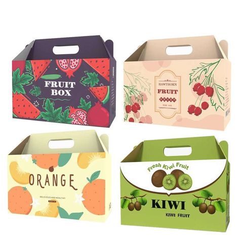 Custom Wholesale Printing Corrugated Cardboard Fruit Packaging Box Fruit Box Packaging Design, Fruit Box Packaging, Carton Box Design, Food Boxes, Oranges Gift, Fruit Packaging, Box Tape, Blister Packaging, Perfume Box