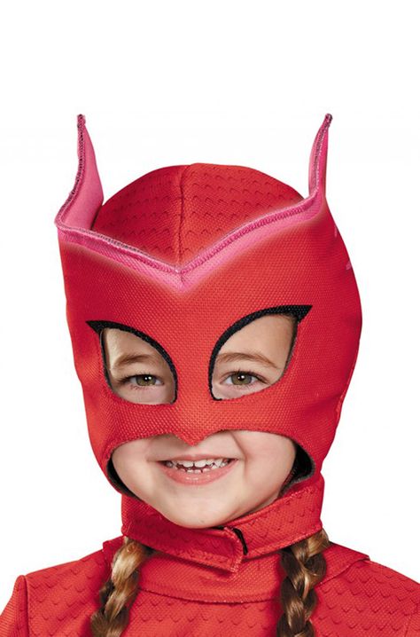 Check out the deal on Owlette Deluxe Mask - FREE SHIPPING at PureCostumes.com Owlette Mask, Pj Masks Owlette, Chucky Costume, Luxury Powder, Halloween Costume Mask, Popular Kids Toys, Bride Of Chucky, Halloween Spooktacular, Owl Eyes