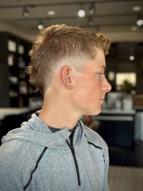 Mens fade eurohawk haircut