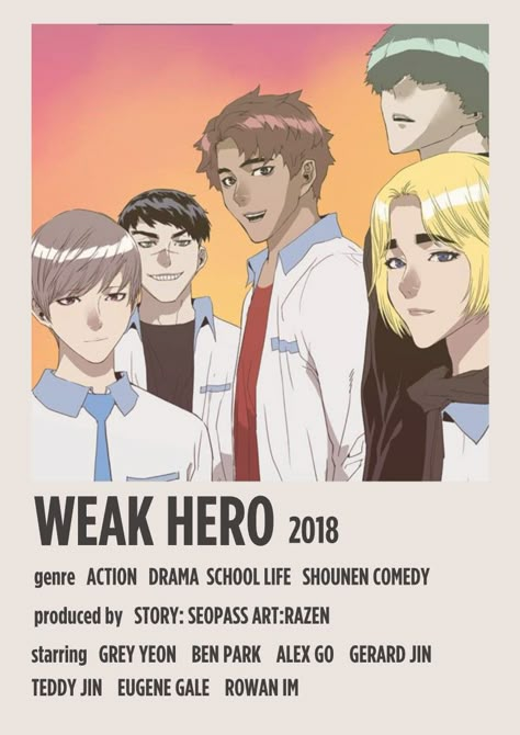 Weak hero webtoon/manhwa Weak Hero Webtoon, Weak Hero Class 1, Manhwa Recommendations, Weak Hero, Drama School, Pinterest Feed, Hero Poster, Alice In Borderland, 1 Aesthetic