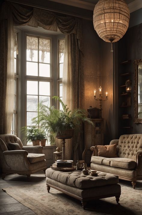 25 Best Vintage Living Room Ideas for Your Home » Comfy Ideas Antique Inspired Living Room, Vintage Elegant Living Room, Vintage Parlor Room Ideas, Grannycore Living Room, Cozy Parisian Living Room, Vintage 70s Decor, Antique Couch Living Room, Victorian Modern Living Room, Parlor Room Ideas