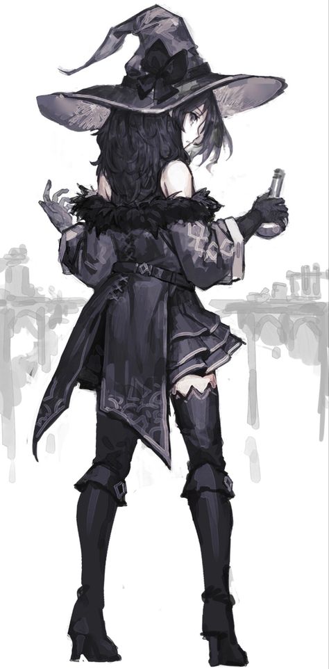 Witch Characters, Anime Witch, Dungeons And Dragons Characters, Witch Costume, Witch Art, Arte Fantasy, 판타지 아트, 영감을 주는 캐릭터, Female Character Design