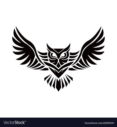 Owl Tattoo Drawings, Cactus Tattoo, Emblem Design, Owl Artwork, Muster Tattoos, Owl Tattoo Design, Owl Logo, Owls Drawing, Owl Tattoo