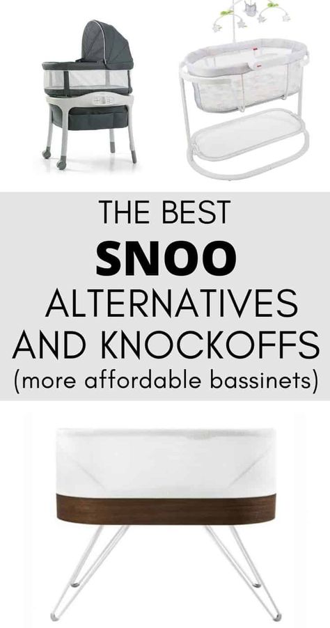 Best Snoo Alternatives / Knockoffs: Looking for a Snoo alternative? These provide a lot of the same features for a fraction of the price. #snoo #babygear Baby Basinets, Co Sleeper Bassinet, Best Bassinet, Graco Baby, Sleeping Tips, Baby Registry Items, Healthy Sleep Habits, Nursery Glider, Baby Gear Essentials