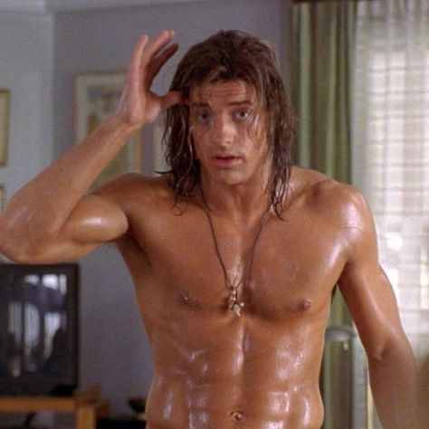 Brendan Fraser in George of the Jungle, 1997 Brendan Fraser Now, Shirtless Actors, Mummy Movie, George Of The Jungle, Brendan Fraser, Colin Farrell, James Mcavoy, Trailer Park, Attractive People