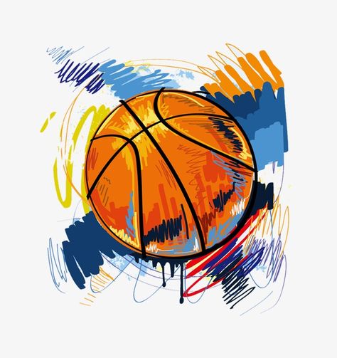 Basketball Graffiti, Bola Basket, Ball Drawing, Basketball Posters, Basketball Art, Basketball Ball, Hur Man Målar, Basketball Players, Graffiti Art