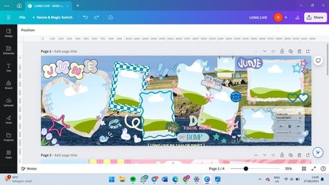 get this template on my insta! Canva Scrapbook Elements, Ig Scrapbook, Canva Idea, Twitter Template, Canva Keywords, Online Scrapbook, Keyword Elements Canva, Canva Edit, Instagram Collage