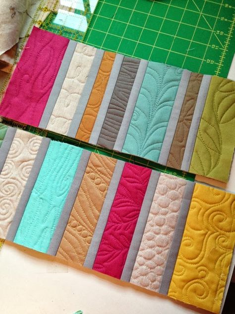 Quilted Wristlet, Quilting Stitch Patterns, Free Motion Designs, Free Motion Quilting Patterns, Machine Quilting Patterns, Freemotion Quilting, Nancy Zieman, Longarm Quilting Designs, Machine Quilting Designs