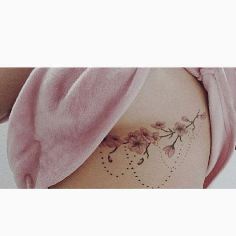 Cherry Blossom Side Tattoos Women, Almond Tree Tattoo, Almond Tattoo, Almond Flower Tattoo, Almond Blossom Tattoo, Wrap Around Ankle Tattoos, Wrist Tatoo, Flower Side Tattoo, Side Tattoos Women