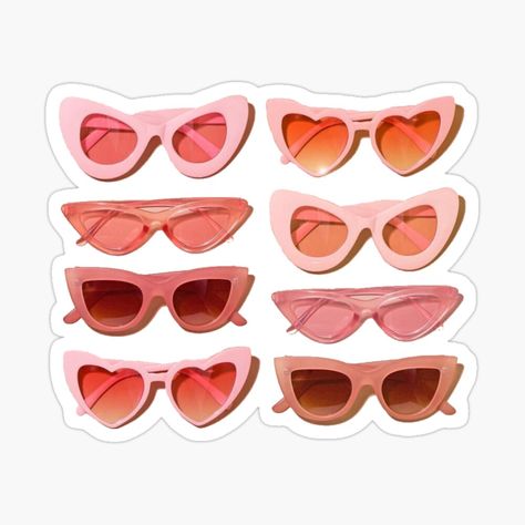 "trendy glasses" Art Print by bratayleyfanfic | Redbubble Sunglasses For Your Face Shape, Red Lamp, Cute Sunglasses, Shaped Sunglasses, Heart Shaped Sunglasses, Pink Sunglasses, Trendy Sunglasses, Wallpaper Vintage, 90s Aesthetic