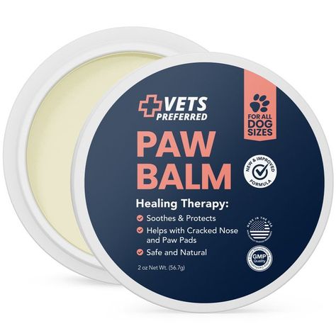 Buy Vets Preferred Advanced Pad Protection Dog Paw Pad Wax, 2-oz can at Chewy.com. FREE shipping and the BEST customer service! Dog Paw Wax, Dog Paw Protection, Dog Paw Balm, Paw Wax, Dog Paw Pads, Paw Pad, Dry Nose, Paw Protector, Paw Balm