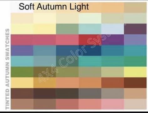 Soft Autumn Light, Tinted Autumn, Autumn Mute, Season Analysis, Soft Autumn Deep, Autumn Deep, Soft Autumn Color Palette, Cottagecore Dark, Summer Goth