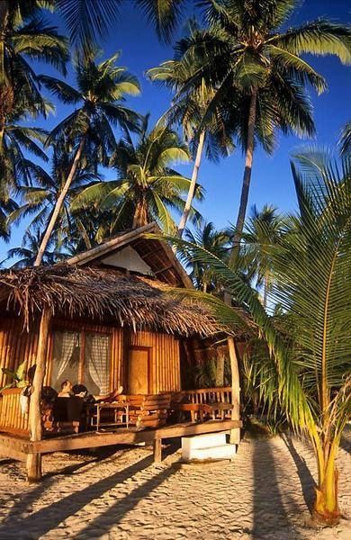 Beach Hut at Coral Cay Resort, Siquijor. Philippine Tourist Attractions Flickr Bamboo House, Exotic Beaches, Surf Shack, Beach Shack, Spa Design, Beach Bungalows, Beach Cottage Style, Philippines Travel, Boracay