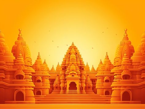 Temple Design Background, Temple Background Images, Ram Mandir Background, Devotional Background Images, Mandir Background, Hindu Background, Devotional Background, Ganpati Backdrop, Temple Vector