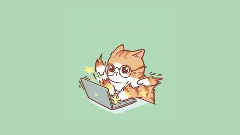 Cute Cat Drawing Wallpaper Laptop, Work Background Desktop Wallpapers, Cat Wallpaper Laptop Desktop Wallpapers, Aesthetic Cat Wallpaper Pc, Animal Wallpaper Laptop, Black Cat Wallpaper Laptop, Work Laptop Wallpaper, Horizontal Wallpaper Hd, Cute Cat Wallpaper Laptop