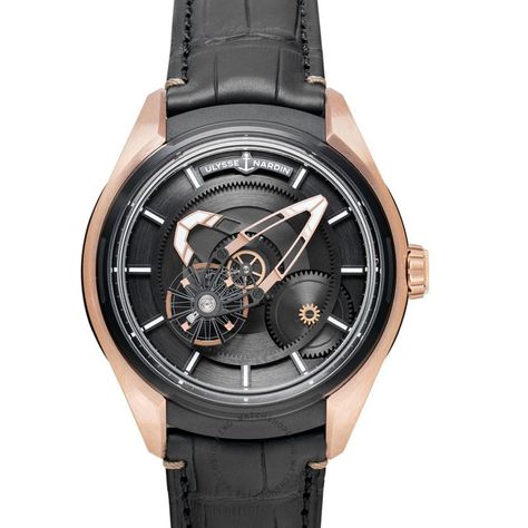 Ulysse Nardin Freak X Rose Gold Automatic Black Dial Men's Watch Ulysse Nardin Watches, Gold Water, Ulysse Nardin, Wrist Game, Black Watch, Men's Watch, Luxury Watch, Watch Brands, Luxury Watches