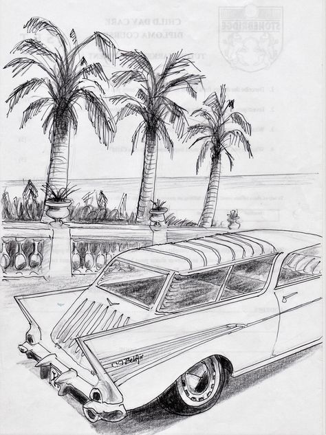 G Wagon Sketch, Nomadic Ink Drawing, Horse Drawn Wagon Drawing, Ford Station Wagon, Chevy Nomad Station Wagon, 1980s Station Wagon, 1957 Ford Station Wagon, 1957 Chevrolet Bel Air, Chevy Nomad