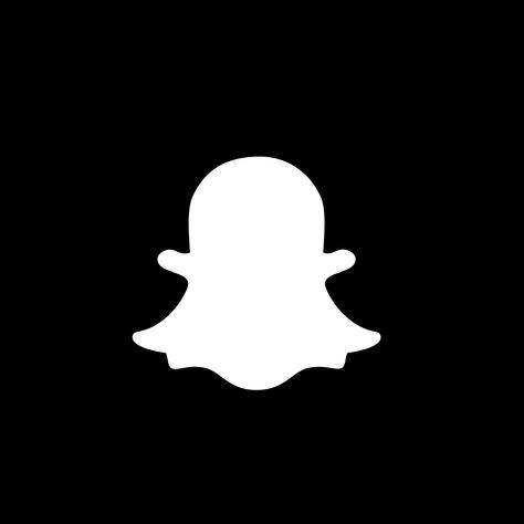 Dark Snapchat Icon, Black Icon Photos, Black And White App Icons Snapchat, Colorful Logo Ideas, Black Snapchat, Snapchat App Icon, All Apps Icon, Snapchat App, Luxe Logo