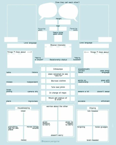 Character Ship Sheet Template, Character Profile Template Couple, Relationship Template Drawing, Relationship Sheet Template, Oc Help Sheet, Character Relationship Chart Template, Couple Sheet Template, Character Relationship Template, Oc Relationship Chart Template