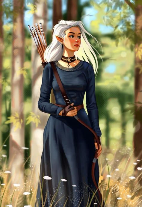 Elf Characters, Paintings And Drawings, Bow And Arrow, Dungeons And Dragons Characters, Dnd Art, Arte Fantasy, Female Character Design, Medieval Fantasy, Fantasy Clothing