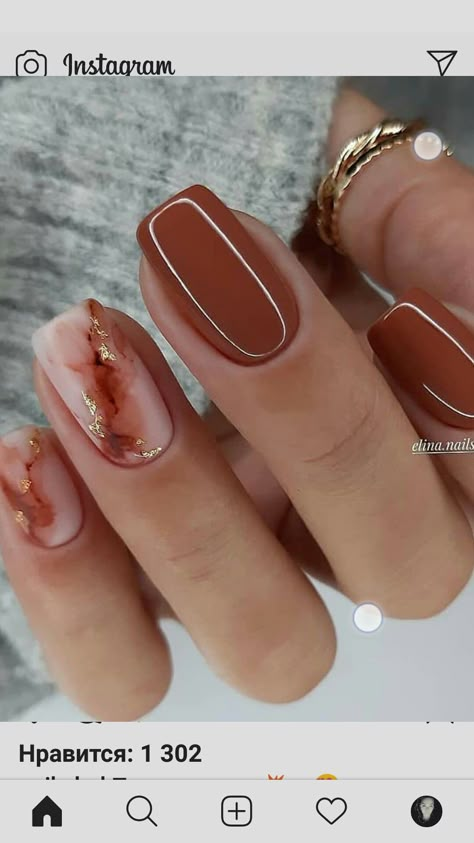 Fall Gel Nails, Cute Gel Nails, Autumn Nails, Classy Nails, Pretty Acrylic Nails, Chic Nails, Fancy Nails, Short Acrylic Nails, Nail Polishes