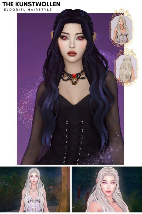 #fashion, #style, #hairstyles, #beauty, #haircare Sims 4 The Kunstwollen Hair Cc, Cc Mm Sims 4, Sims 4 Cc Witch Clothes Maxis Match, Sims 4 Cc Maxis Match Witchy, Sims 4 Nerdy Cc, Kunstwollen Sims 4, Sims 4 Cc Hair Purple, Sims 4 Cc Clothes Witch, Witch Mods Sims 4