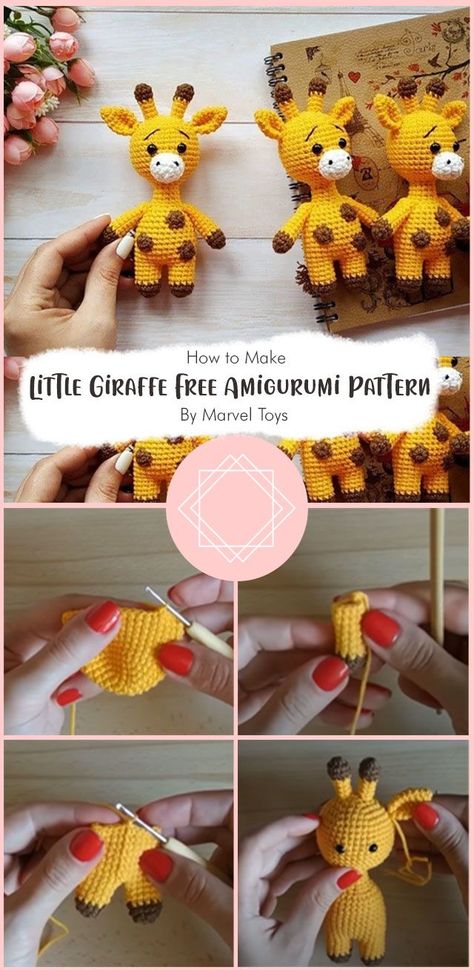 Crochet Mini Giraffe Free Pattern, Mini Giraffe Amigurumi, Small Crochet Giraffe Free Pattern, Giraffe Pattern Crochet, Free Crochet Giraffe Pattern Amigurumi, Amigurumi Giraffe Pattern, Easy Crochet Giraffe Free Pattern, Crochet Amigurumi Giraffe Free Patterns, Free Crochet Pattern Giraffe