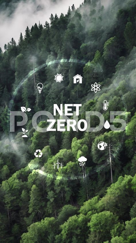 Net Zero Emission 2050.Circular Economy Concept For Future Business Growth A Growth Business, Net Zero, Circular Economy, Business Growth, Stock Footage, Stock Video