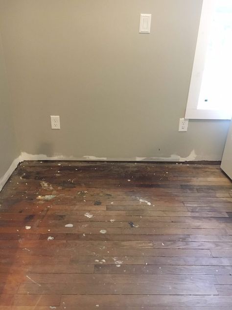 How We Refinished Our Old Wood Floors In 6 Hours – Two Paws Farmhouse Plywood Plank Flooring, Refinish Wood Floors, Diy Wood Floors, Old Wood Floors, Floor Restoration, Refinishing Floors, Vintage Floor, Up House, Diy Flooring