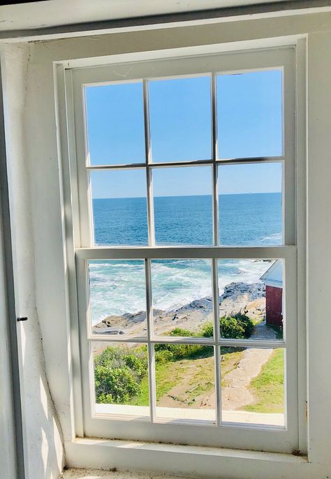 View from Pemaquid Lighthouse. Pemaquid Point, Maine. Paul Chandler July 2019. Pemaquid Maine, Pemaquid Lighthouse, Lighthouse, Maine, Built In, Tattoos, Building