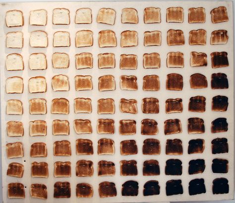 Shades of Toast. Things Organized Neatly, Burnt Toast, Loaf Bread, 50 Shades, Art Lessons, Food Art, Toast, Bread, Shades