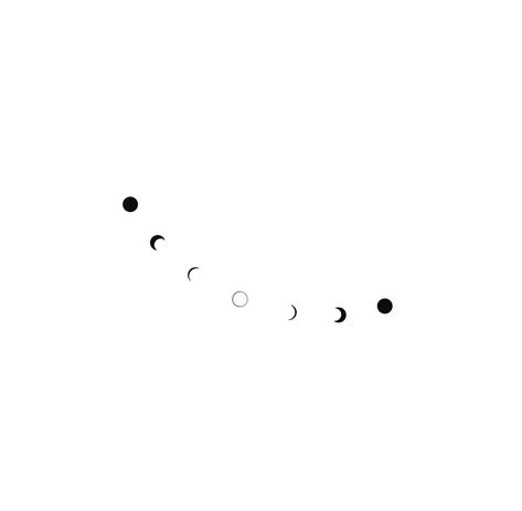 Small Moon Cycle Tattoo, Line Of Planets Tattoo, Small Moon Phase Tattoo Designs, Moon Phases Tattoo Minimalist, Small Planets Tattoo, Fine Line Planet Tattoo, Moon Tattoo Designs Minimalist, Astronomy Tattoo Minimalist, Moon Planet Tattoo