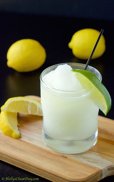 Frozen coconut lemonade | HollysCheatDay.com Coconut Rum Recipes, Coconut Lemonade, Rum And Lemonade, Coconut Rum Punches, Rum Liquor, Coconut Rum Drinks, Mango Rum, Malibu Coconut, Rum Recipes