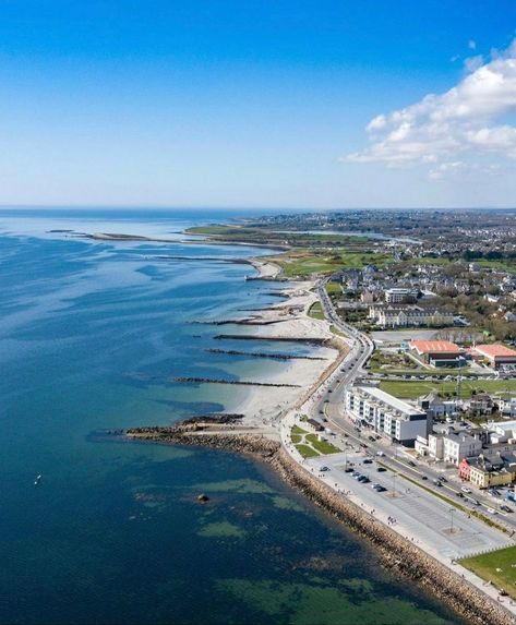 Salthill Promenade | Galway, Ireland | upintheeire Galway Ireland, Cliffs Of Moher, Galway, Us Travel, Tourism, The Sun, Favorite Places, Tower, Sun