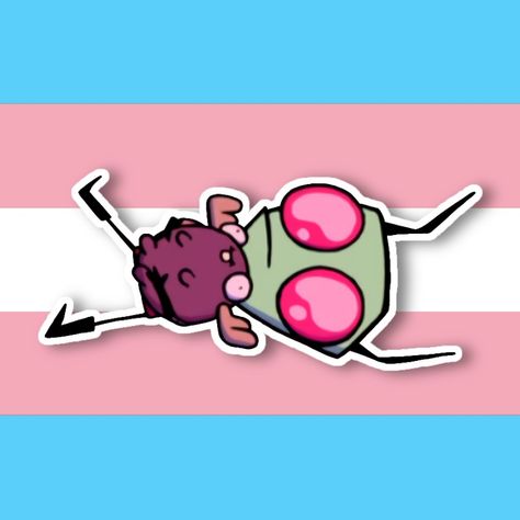 Invader Zim Pfp, Zim Pfp, Pride Icons, Pride Art, Pfp Matching, Invader Zim, Profile Pics, Ship Art, Pride Flags