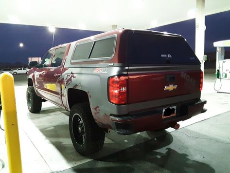 2017 Chevrolet Silverado quad cab Moab edition with a camper shell. Camper Shells, Chevy Silverado 1500, Chevy Silverado, Silverado 1500, Chevrolet Silverado, Quad, Chevy, Suv Car, Suv