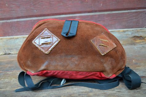 https://www.etsy.com/listing/176022257/70s-leather-bottom-backpack-wilderness?ref=shop_home_active_24 70s Backpack, Maker Project, Camera Bag, Shop House, Backpacks, Leather, Design