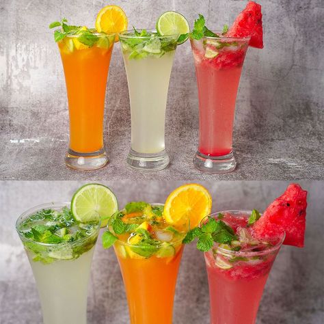 3 Easy Mojito Recipe | Virgin Mojito | Watermelon Mojito | Orange Mojito | Summer Mocktail Recipe | 3 Easy Refreshng Mojito Drinks | Summer Mocktail | By Yummy Recipes Summer Mocktail Recipe, Easy Mojito, Italian Hot Chocolate Recipe, Mojito Drinks, Orange Mojito, Custard Dessert Recipes, Easy Mojito Recipe, Summer Mocktail Recipes, Layered Dessert Recipes